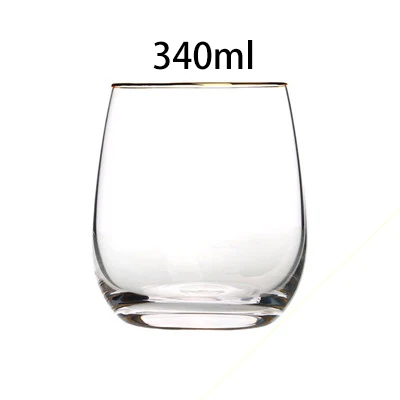 340/380/540 ML прозрачные круглые пивные кружки высокого Температура сопротивление воды кружка для коктейля очки бытовой очиститель фруктового сока чашка - Цвет: 1 Pcs-340ml