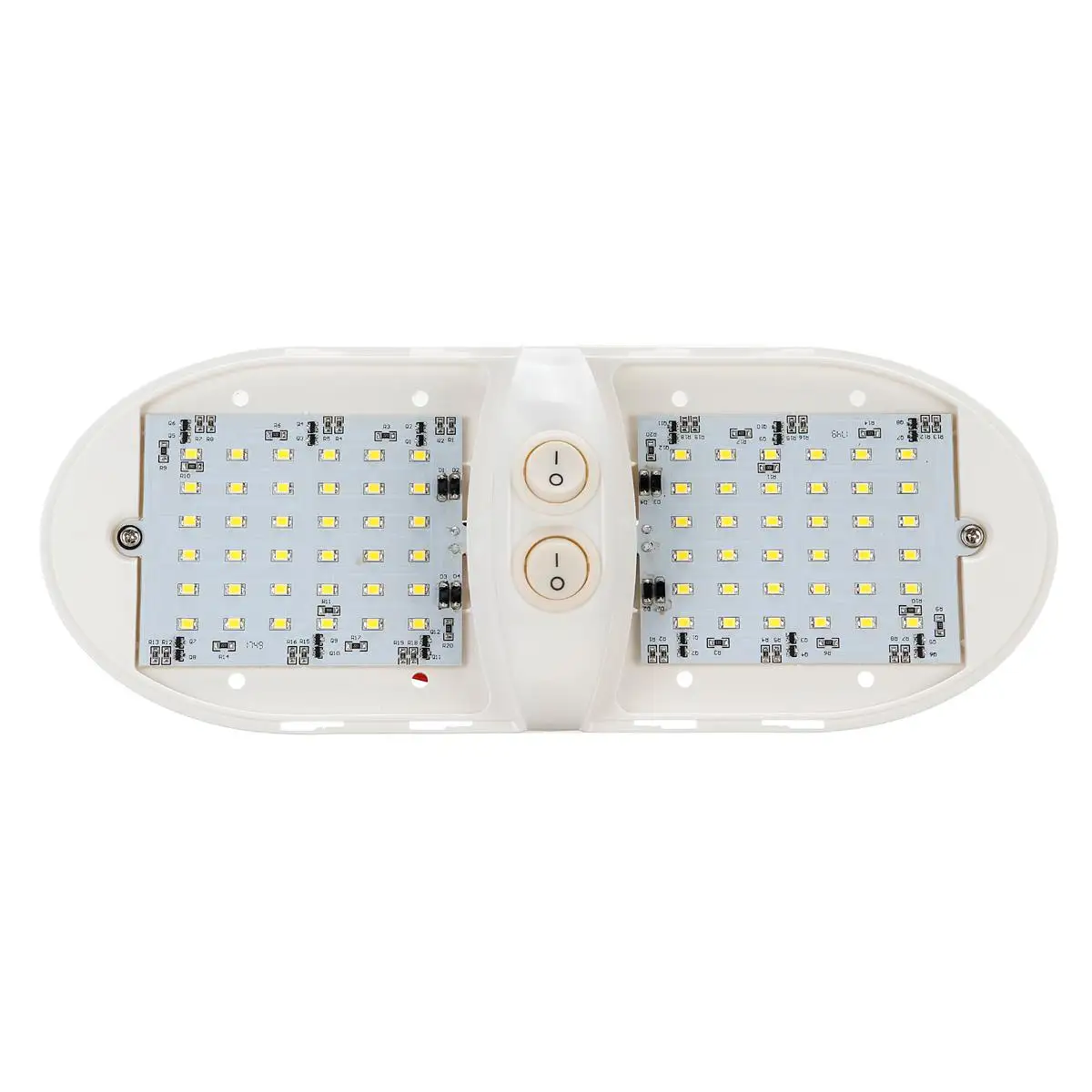 12V 72LED RV потолочный купол светильник с выключателем с двойным куполом внутренний замена светильник ing для прицепа с прицепом дом на колесах лодка