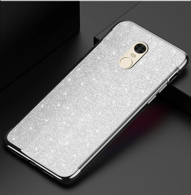 Мягкий силиконовый чехол с блестящим покрытием для Xiaomi Mi A2 Lite 5X 6X 8 SE Mix 2s чехлы Redmi 6