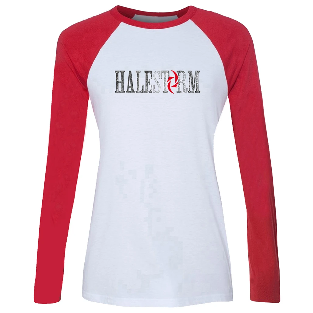 IDzn новая хлопковая женская футболка Halestorm с рисунком жесткой рок группы длинным