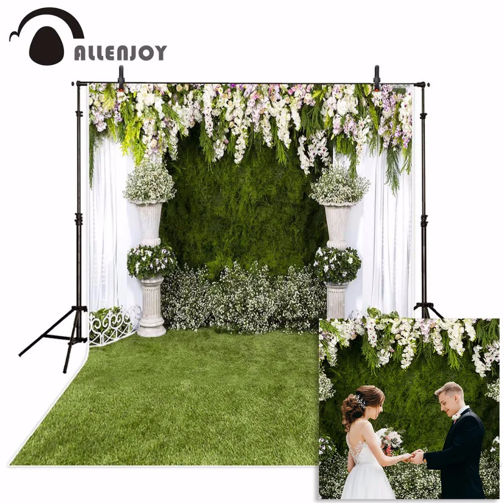 Allenjoy свадебный фон фотографии сад Цветочная фоновая фотография с изображением