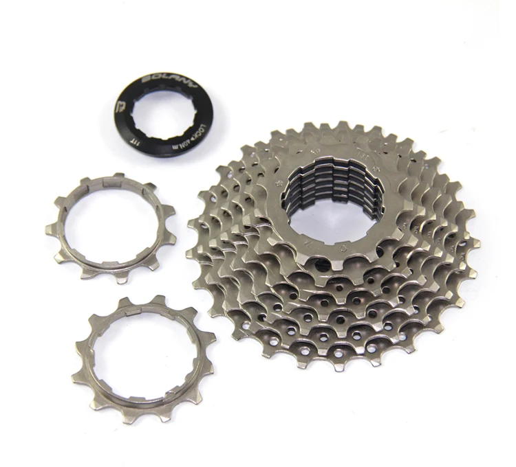 Bolany 9 скоростная Серебряная кассета Freewheel 11-25 T шоссейная велосипедная Звездочка совместимая 236g для велосипедных аксессуаров