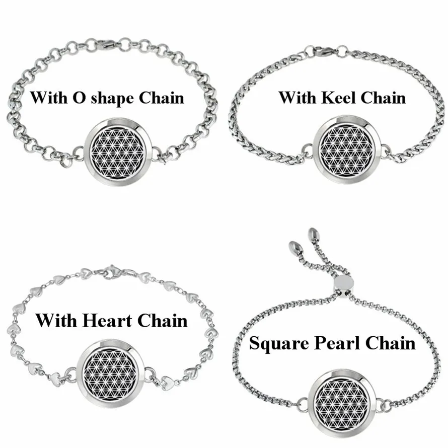 Новинка цветок жизни птица Мими эфирное масло диффузор медальон браслет 25 мм для