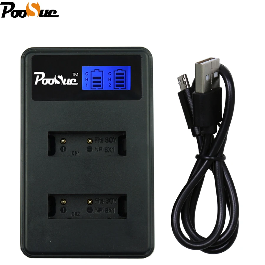 Зарядное устройство USB с ЖК-дисплеем для Sony NP-BX1 IV HX300 WX300 DSC-RX100 X3000R MV1 AS30V |