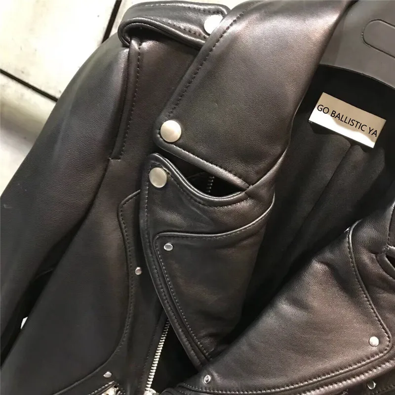 ladies real leather jacket women genuine sheep | Женская одежда