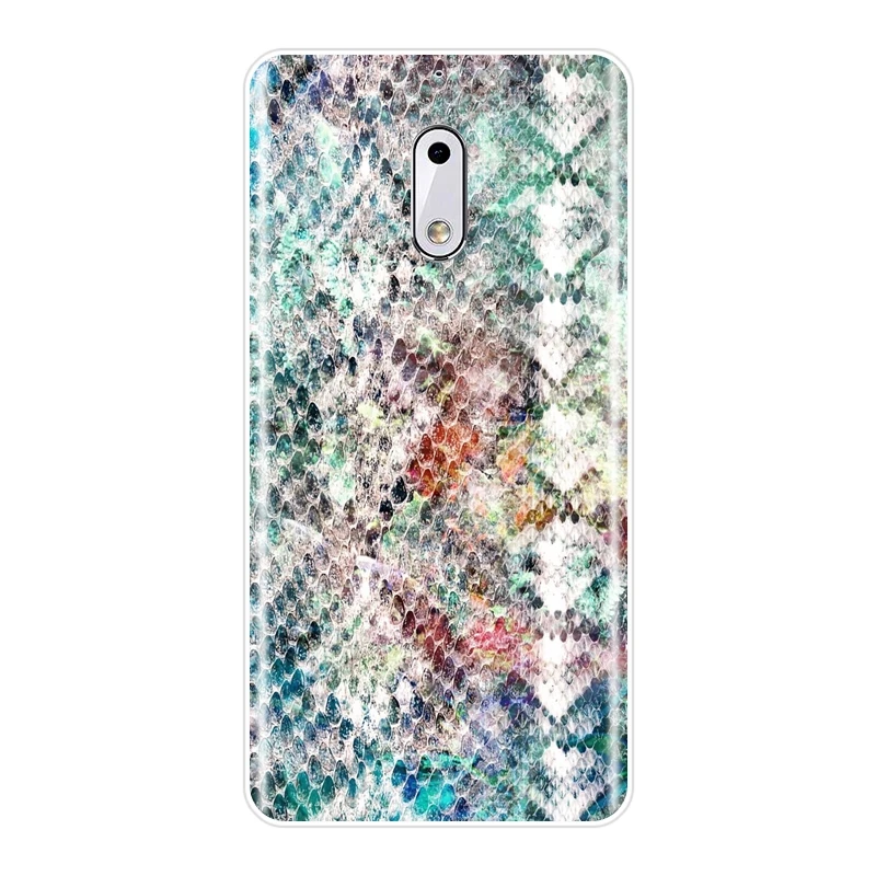 Мягкий силиконовый чехол из ТПУ для Nokia 8 6 5 3 2 1 роскошная змеиная кожа