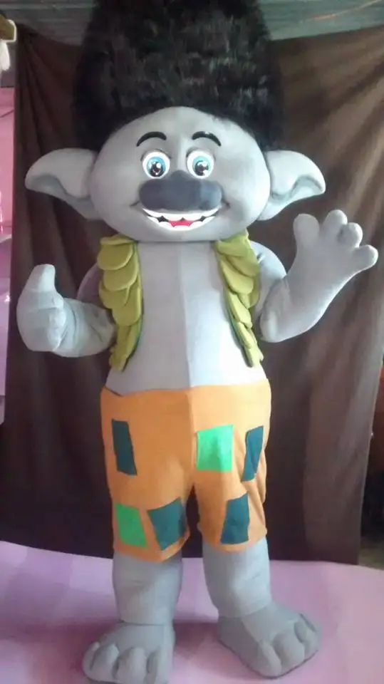 

2017 New Mascot Costume Halloween Trolls Mascot Parade Easter Quality Clowns Birthdays Trolls