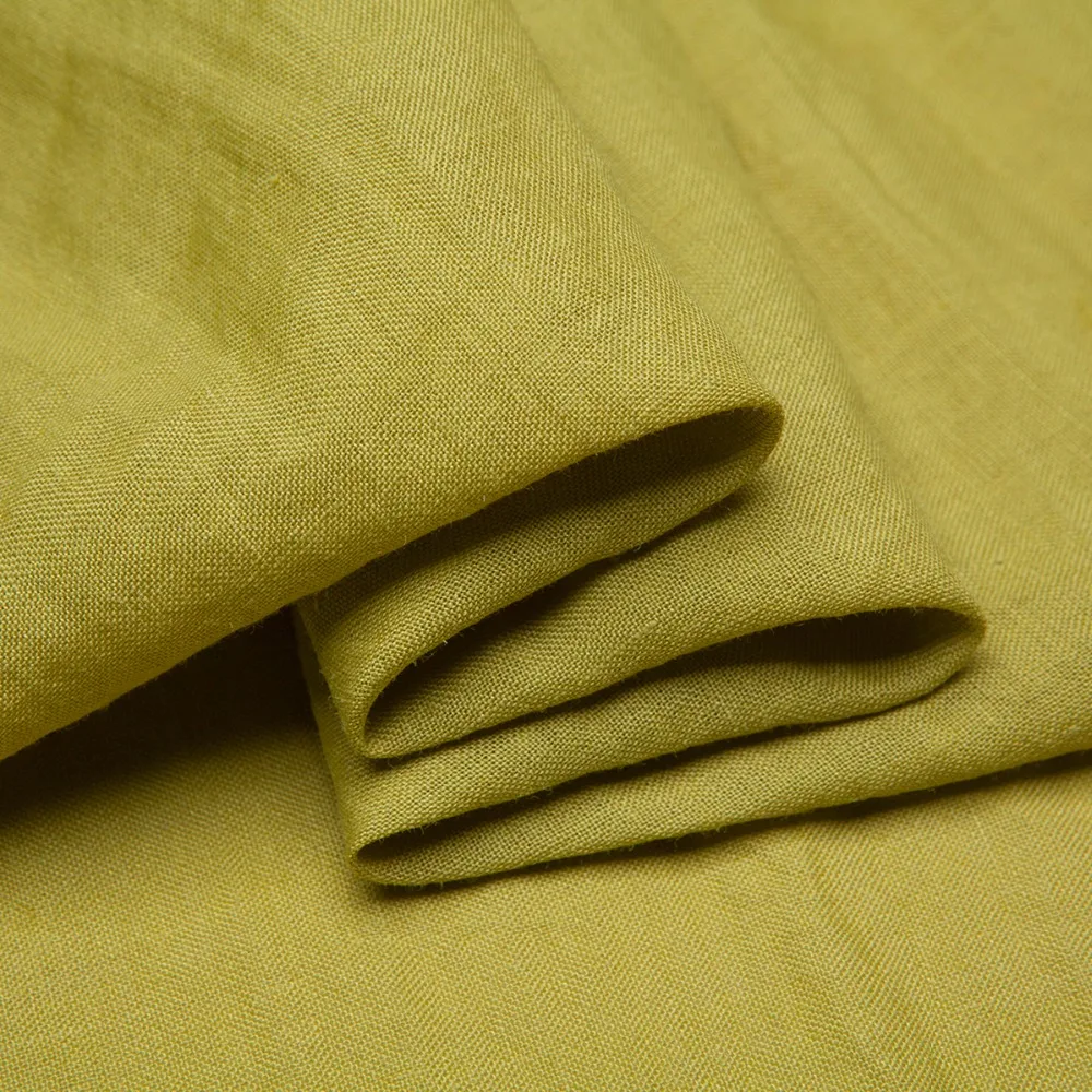 

Gentle and simple style, 19 Colors Pure Ramie linen fabric, solid color, sew for top, shirt, vest, dress, craft by the yard