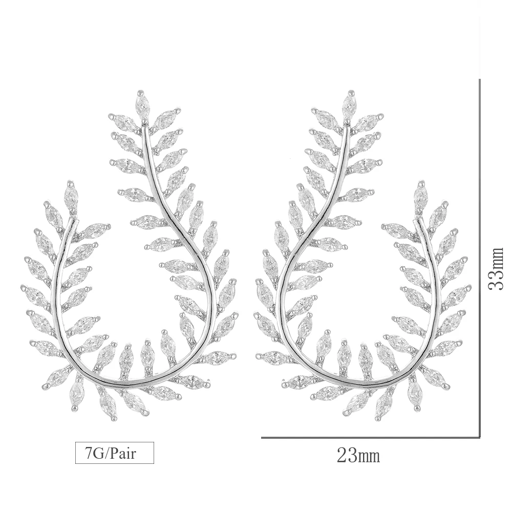 

SisCathy Charms Women's Angel Wings Stud Earrings Rhinestone Inlaid Ear Statement Earring Brincos Fashion Jewelry