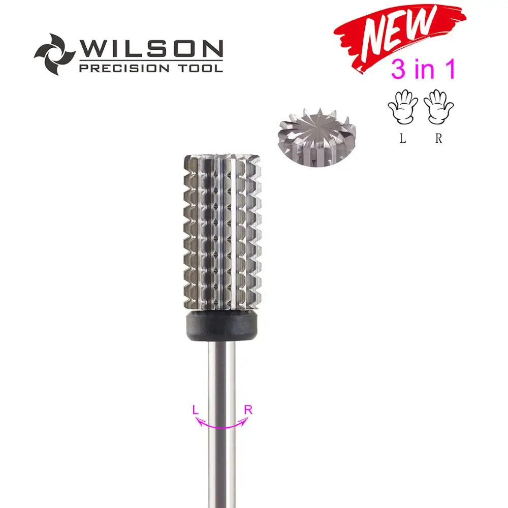 1pc Extra Coarse 3 в 1-карбидные биты для ногтей-карбидные сверла для ногтей WILSON - Цвет: 1pc Extra Coarse