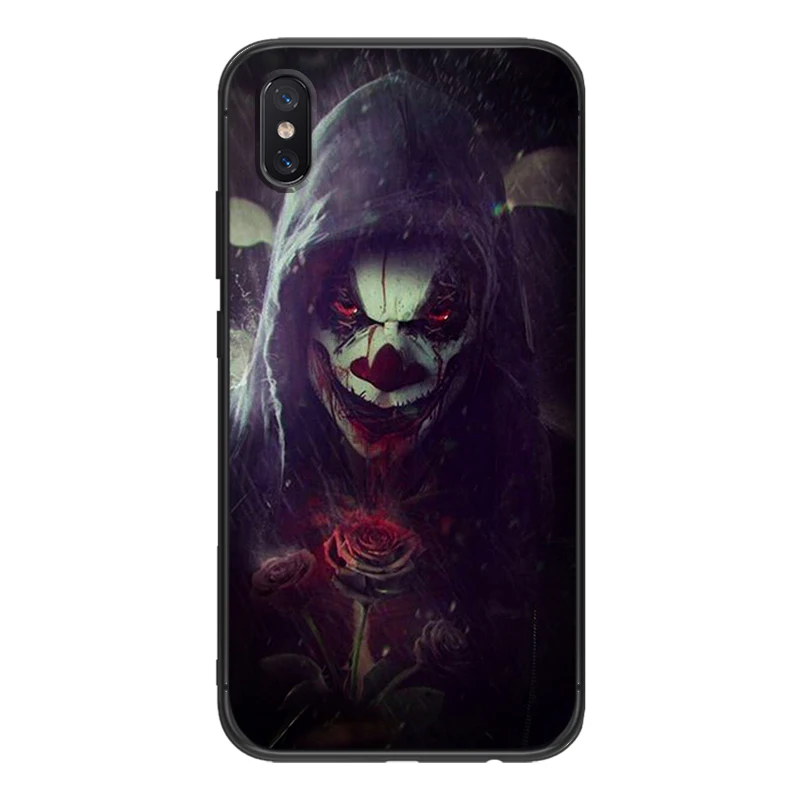 Темный ужас Скелет клоуна для Xiaomi Redmi Note 5 S2 7 Plus 6x3 3S Pro 4A 4X 5A 6A премьер-чехол для mi 9 8 RG Lite