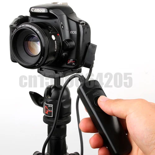 Пульт дистанционного спуска затвора кабеля переключателя фоторяда для sony A500 A550