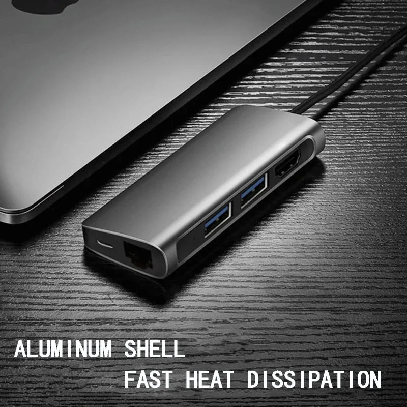 Fealushon USB 3 0 концентратор многопортовый usb адаптер USB3.0 порт с PD зарядкой для MacBook