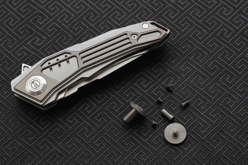 Складной нож MAXACE TANK с лезвием M390 высокой твердости титановая ручка охотничьи