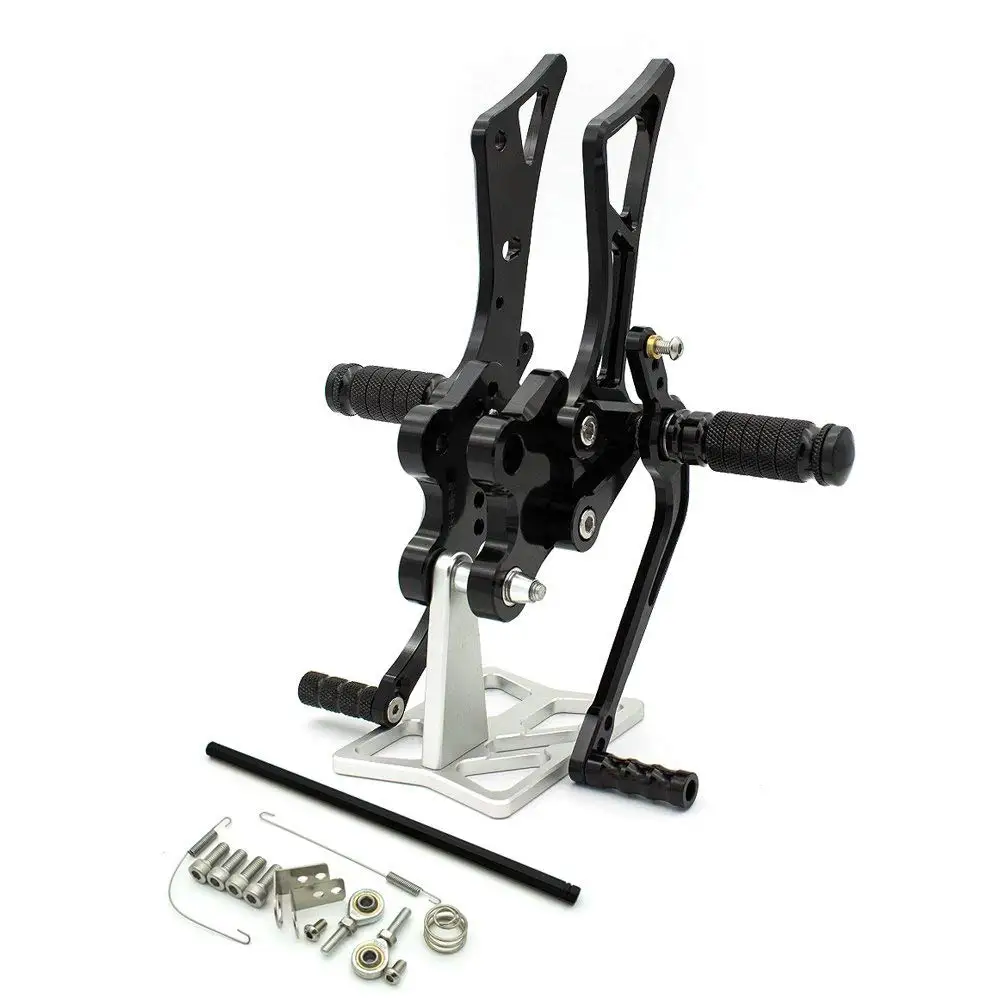 CNC Motorcycle Adjustable Rearset Foot Pegs For Yamaha FZS1000 Fazer FZ8 FAZER8 FZ8-N/S 2001-2005 Rests Footpegs Footrests | Автомобили и