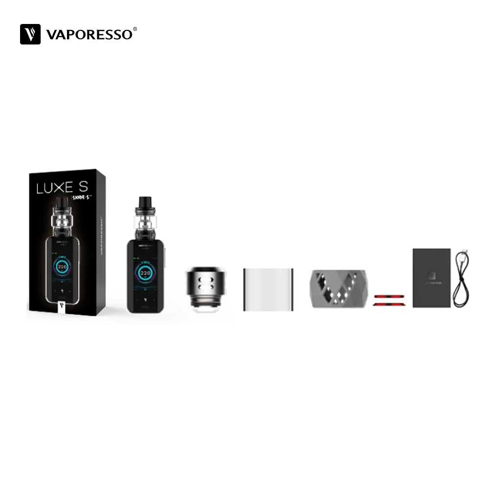 Оригинальный Vaporesso Luxe S Kit No18650 электронная сигарета с 220 Вт боксмод 8 мл вейп