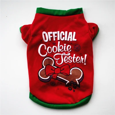 Red Vest DOGGYZSTYLE жилет для домашних животных, собак, Рождественская одежда, красная футболка, костюм для маленьких щенков, футболка для чихуахуа - Цвет: Red Vest