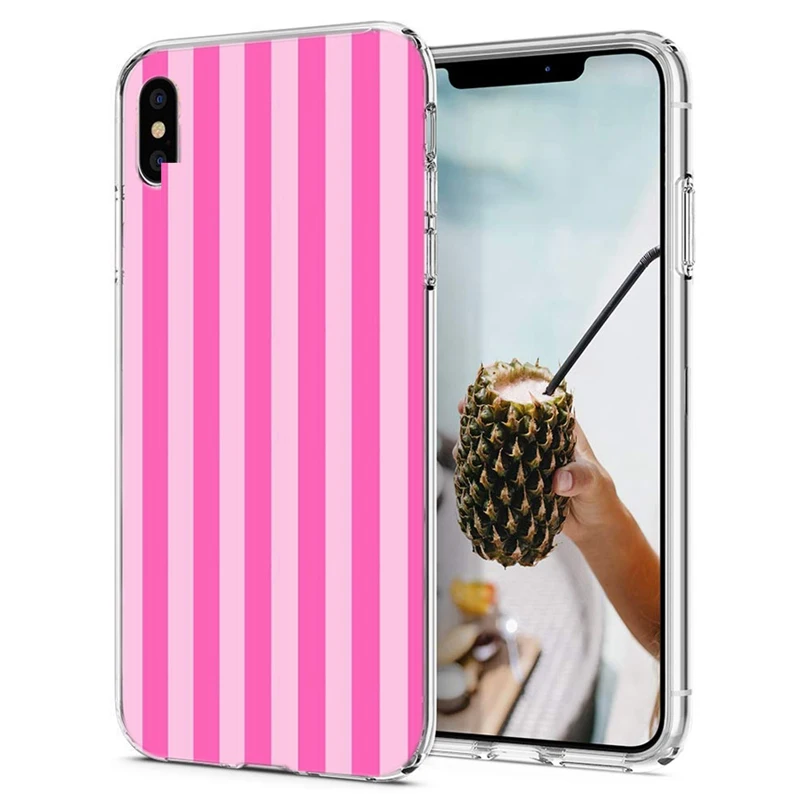 ТПУ Роскошный чехол для iPhone 7 8 Plus 6 S/6 мягкий дизайн звезда точка розовый X XS XR Max