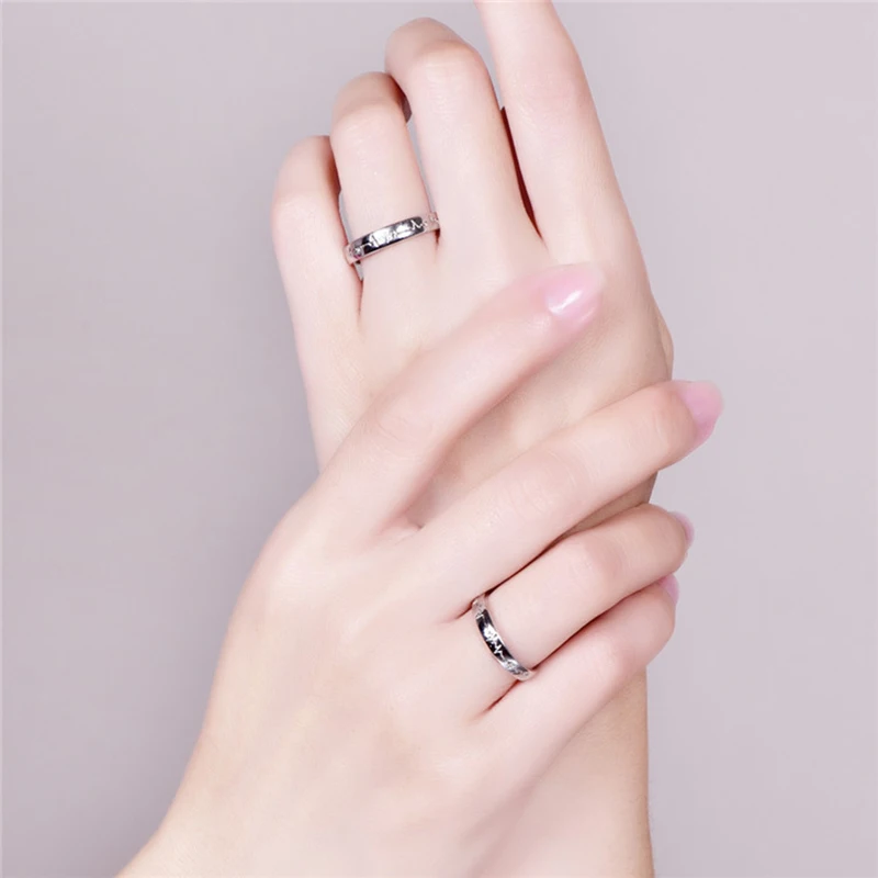 Кольца из нержавеющей стали на заказ ЭКГ кольца дружбы обручальное кольцо для