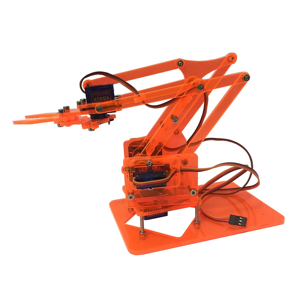 Mearm DIY Мини красочная промышленная рука робота вращающаяся Механическая акриловая карманная Роботизированная рука