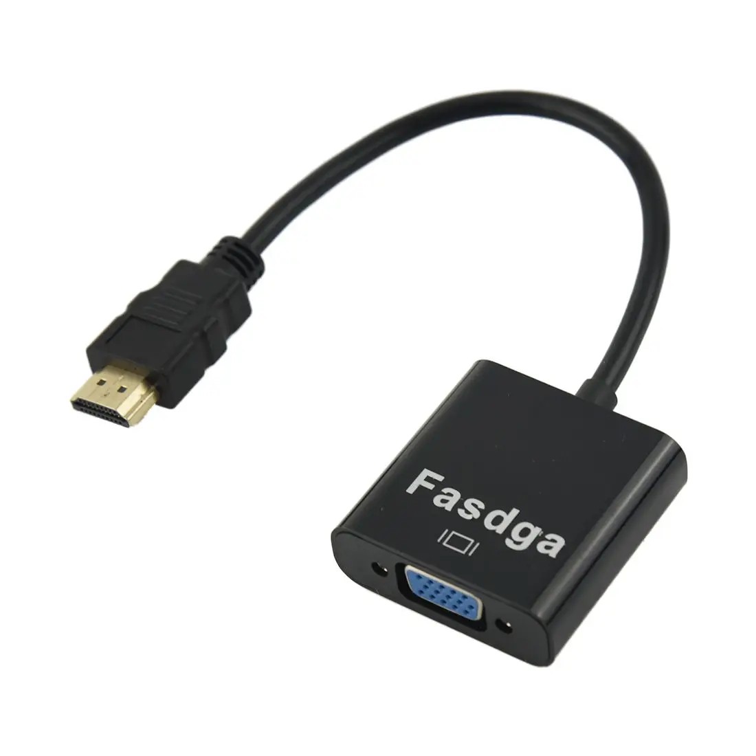 hot-Fasdga HDMI to VGA converter adapter + 3.5 mm audio jack full HD 1080P black | Компьютеры и офис