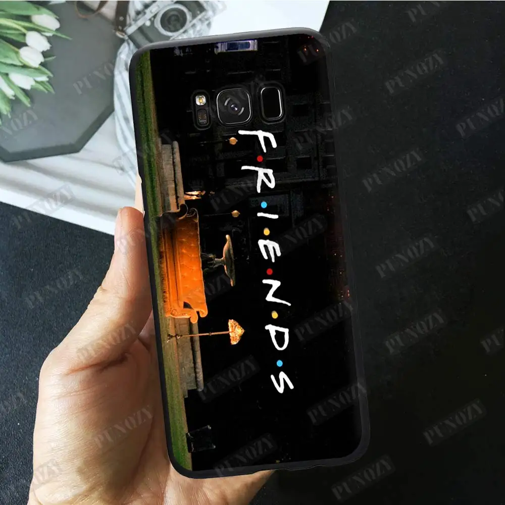 B720 PUNQZY кофе с героями телесериала «друзья» клиент высокого качества чехол для телефона samsung galaxy S9 S9 PLUS s7 edge S7 S8 PLUS S8 матовый простой - Цвет: B720