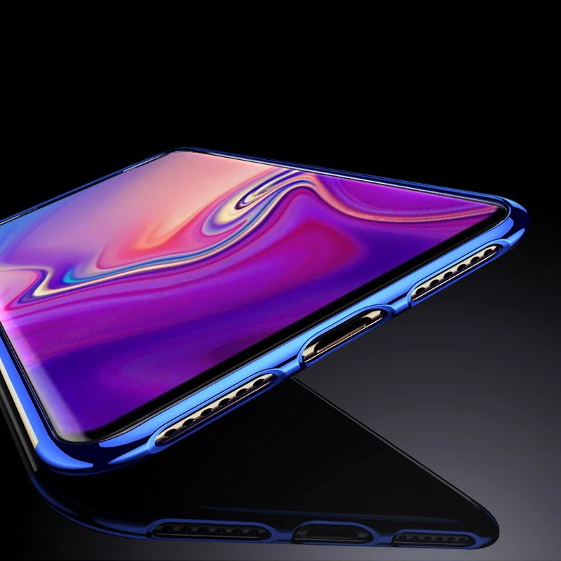 Электро-покрытие чехол для samsung Galaxy S10 S0 плюс Чехол Покрытие мягкий прозрачный из
