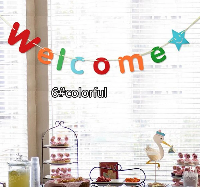 Праздничные поставки 3 метра приветственный бумажный флаг украшение для