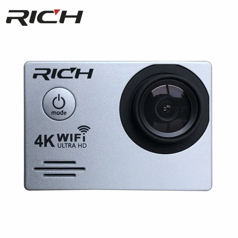 Экшн камера RICH DVSJ700 Wi Fi Ultra HD 4K 30 м для подводной съемки занятий спортом на открытом