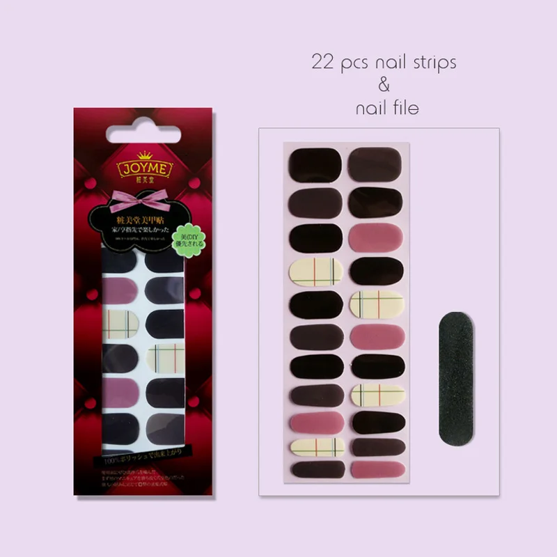 30 Designs Colorful Nail Art Stickers 22 Tips Acrylic Wraps Decorations DIY Manicure Adhesive Nails Decals | Красота и здоровье