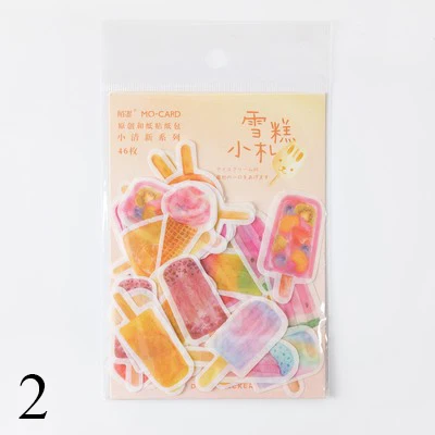 2 46 шт./кор. Kawaii фрукты КИТ Стикеры милые канцелярские Стикеры s пуля бумага для журнала Стикеры для малыша DIY Скрапбукинг ежедневник, альбомы - Цвет: 2