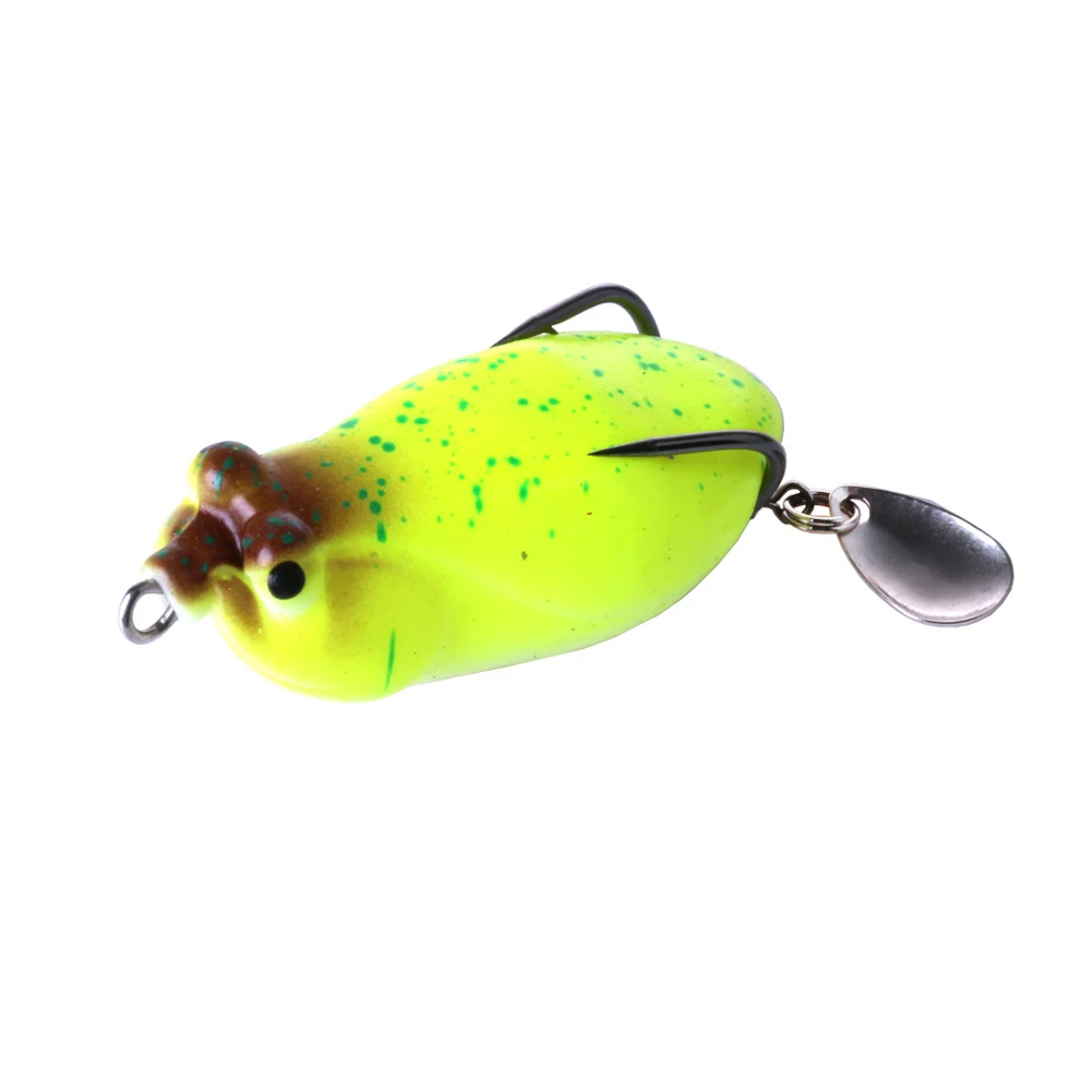 

5pcs Bionic Lure Sequins Fishing Bait Far Throwing Bionic Frog Bait Tackle Hook Fishing Tool MC889