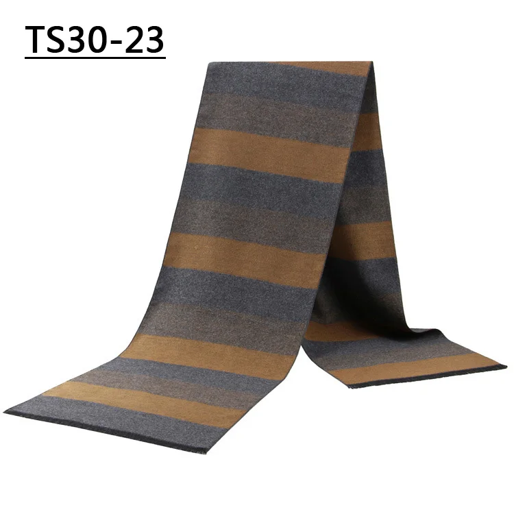 TS30 - 23 YISHLINE, модные, 180X30 см, Толстые мужские шарфы, зимние, мягкие, мужские, кашемировые, вискозные, с кисточками, шарф, модальный, подарок для отца и мужчины - Цвет: TS30 - 23
