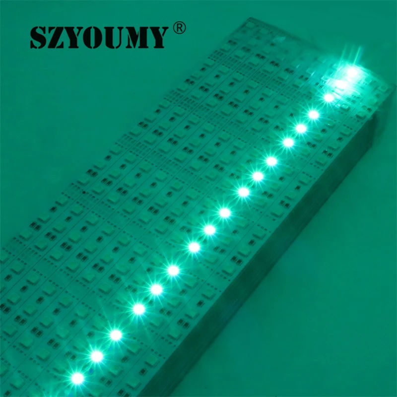 SZYOUMY100pcs/лот 5050 RGB светодиодный фонарь DC12V Водонепроницаемый 50 см x 60x72 СВЕТОДИОДНЫЙ Алюминиевый жесткий Светодиодные ленты светодиодный жесткий rigidstrip бар света
