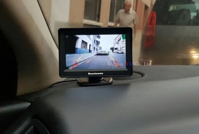 Koorinwoo Двухканальный автомобильный парковочный датчик, оповещение спереди и сзади, 6 Плоских сенсоров s, парктроник для парковки автомобиля, монитор камеры Android DVD