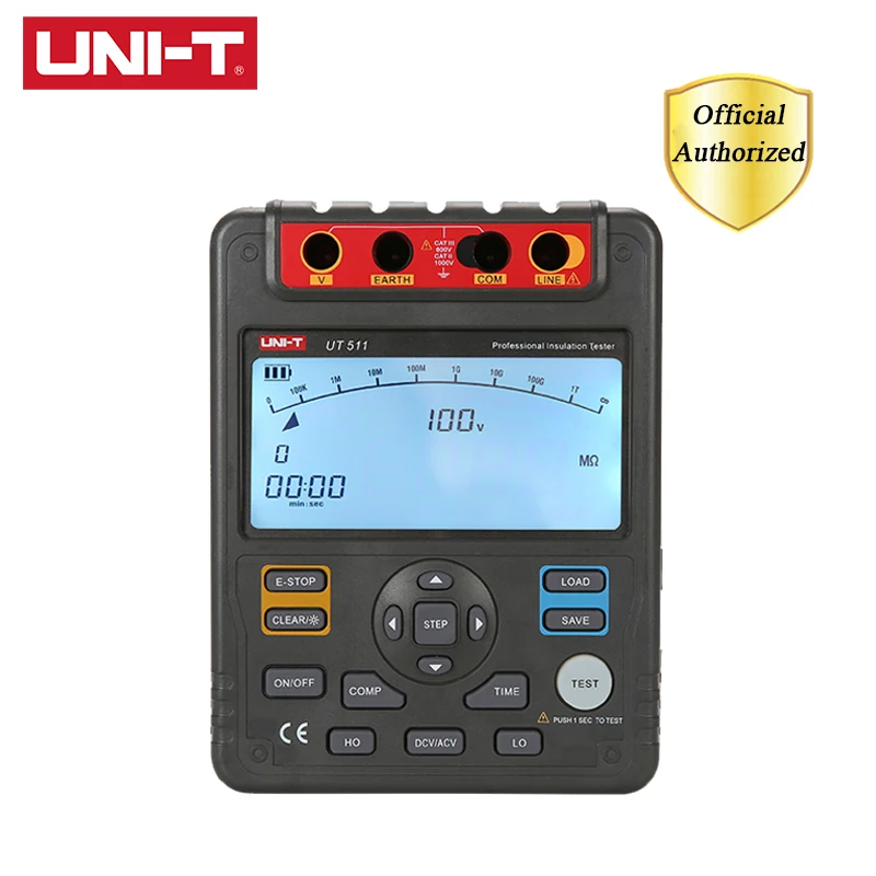 Цифровой тестер сопротивления изоляции UNI-T UT511 1000V 10gohm вольтметр с автоматическим