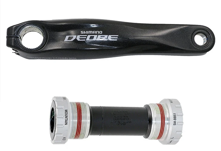 Shimano Deore FC-M590 44 T/32 T/22 T тройной велосипед шатун 170 мм Длина рукоятки BB 10s MTB