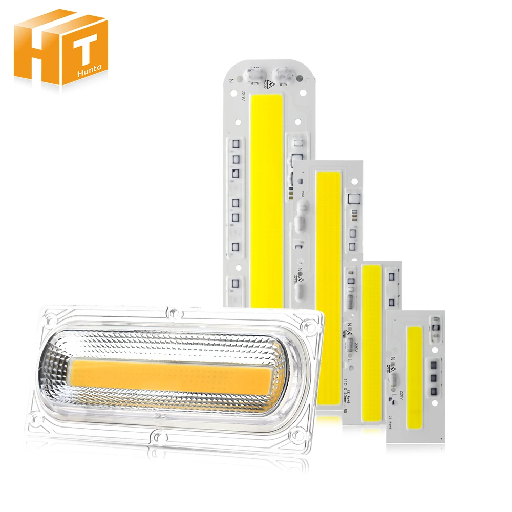 Светодиодный COB чип лампа 30 Вт 50 Вт 100 Вт 150 Вт AC220V IP65 Smart IC подходит для DIY светодиодный прожектор белый теплый белый светодиодный объектив для светодиодный COB ламп