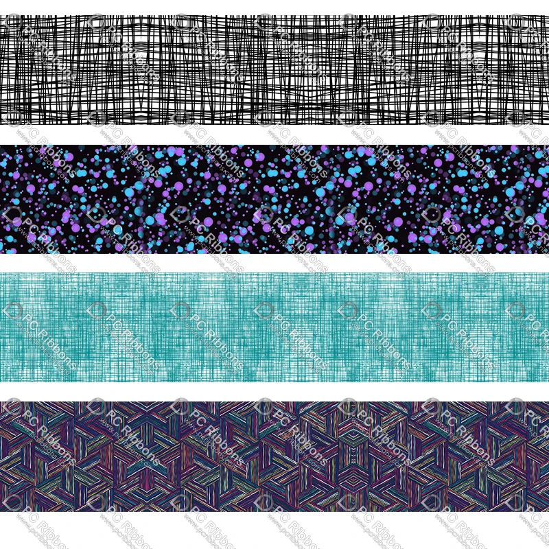 New design stripe messy printed ribbon DIY hair accessories material grosgrain 100 yards | Дом и сад