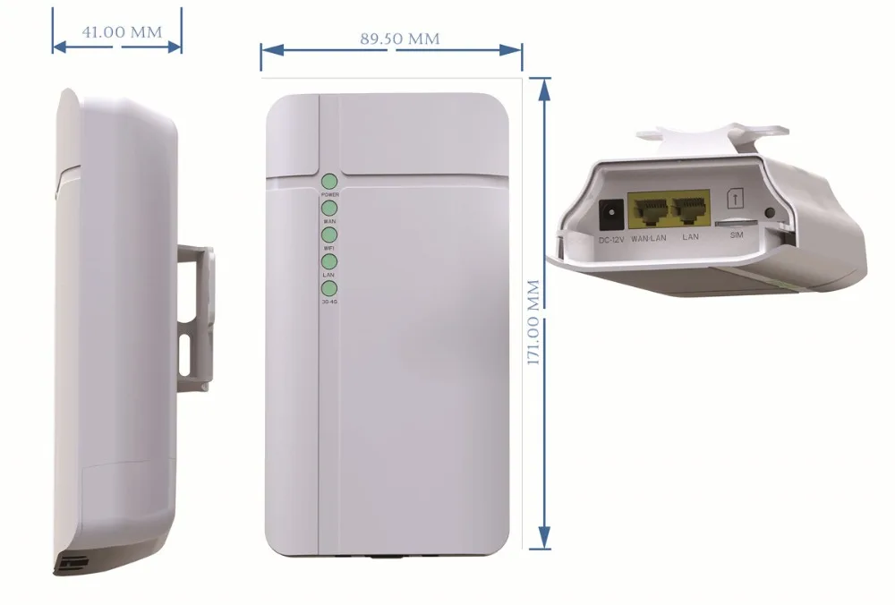 GC112 промышленный Водонепроницаемый Открытый CPE 4G LTE cat4 150M TDD FDD маршрутизатор wifi