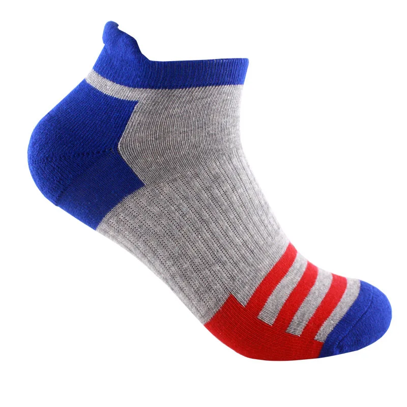 Quality Summer Autumn Wear-resistant Anti-skid Men's Socks Striped Pressure Thick Cotton Quick Drying Casual Comfort Sock Meias | Мужская