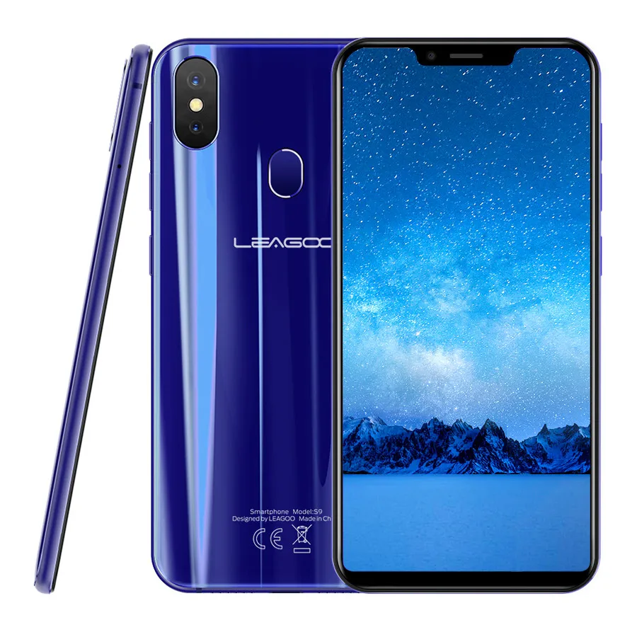 Leagoo S9, 4G, распознавание лица, мобильный телефон, Android 8,1, MTK6750, четыре ядра, 5,85 дюймов, HD ips, 4 Гб ram, 32 ГБ rom, 13 МП, отпечаток пальца