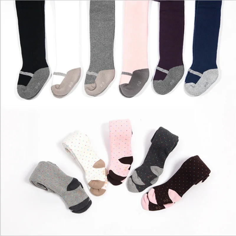 6 шт./лот плотные теплые колготки для маленьких девочек принцесс махровые зимние