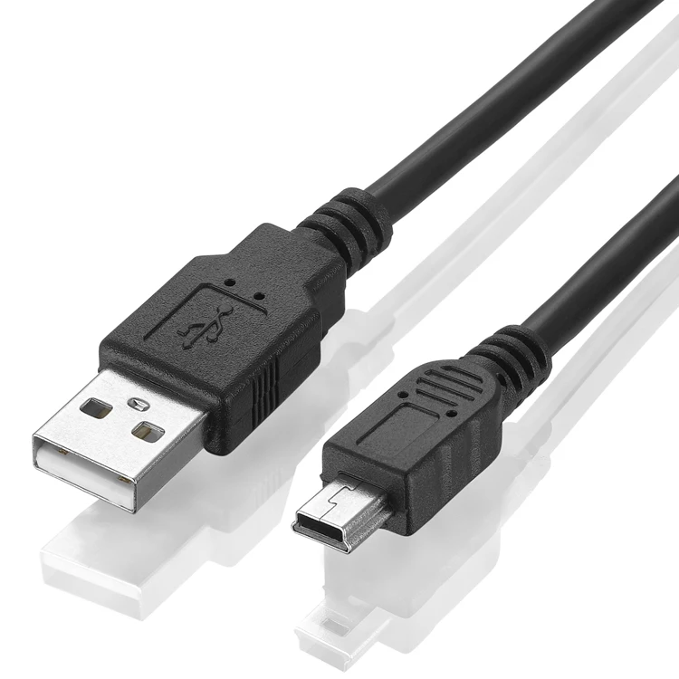 Bochara USB 2,0 type A Male to Mini 5P Male Mini 5P USB кабель M/M foil+ Плетеный+ ПВХ Экранирование 30 см 50 см 1 м 1,5 м 1,8 м 3 м 5 м