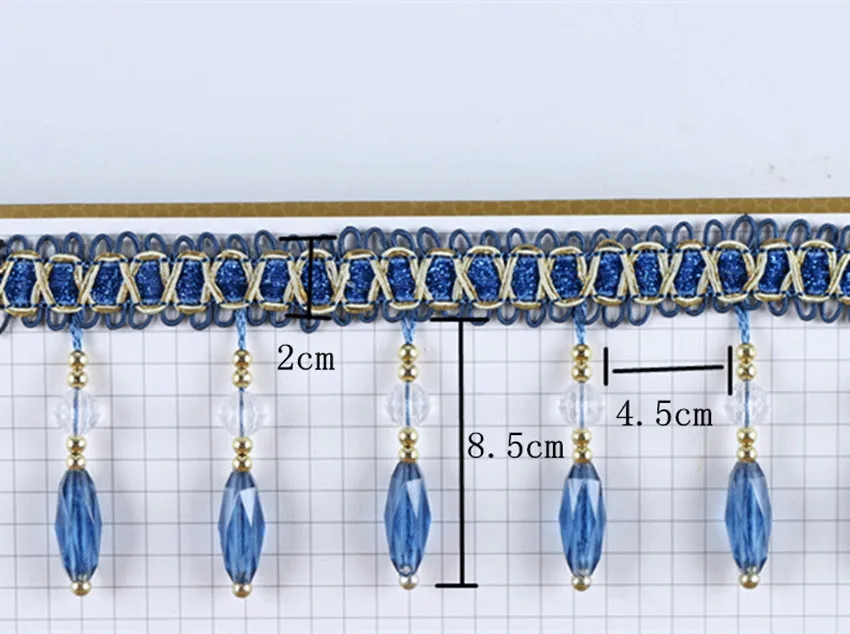 12 м/лот хрустальные бусины занавески кружевная отделка диван сценическая лампа