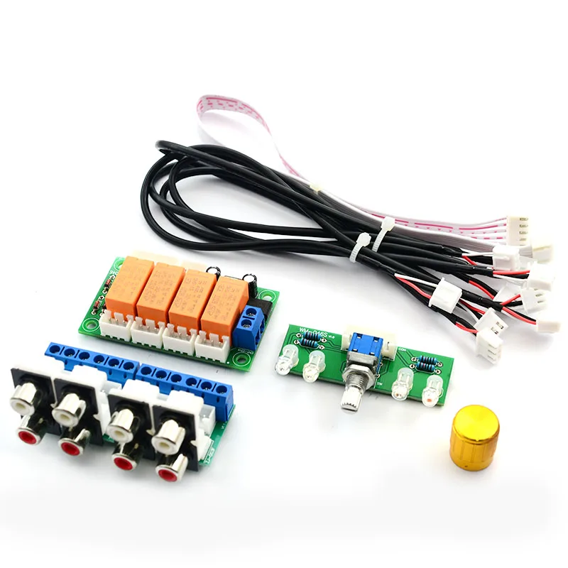 CIRMECH реле 4-way аудио входной сигнал Селекторное переключение RCA аудио вход выбор платы поворотного переключения для усилителей