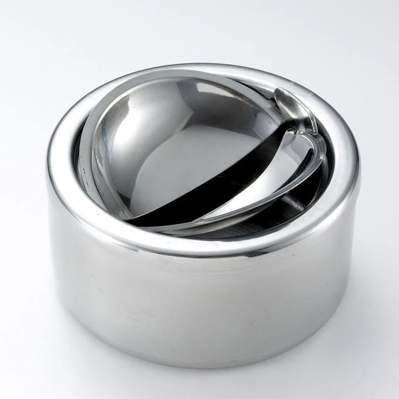 

A new type of stainless steel are creative smokeless ashtray