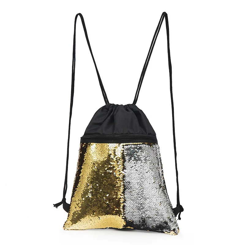 Double Faces Magic Sequins Gym Bag Women Fitness Beam Sport Bags for Training Yoga Backpack Girls Shoulder Pack Shoes 2019 | Спорт и