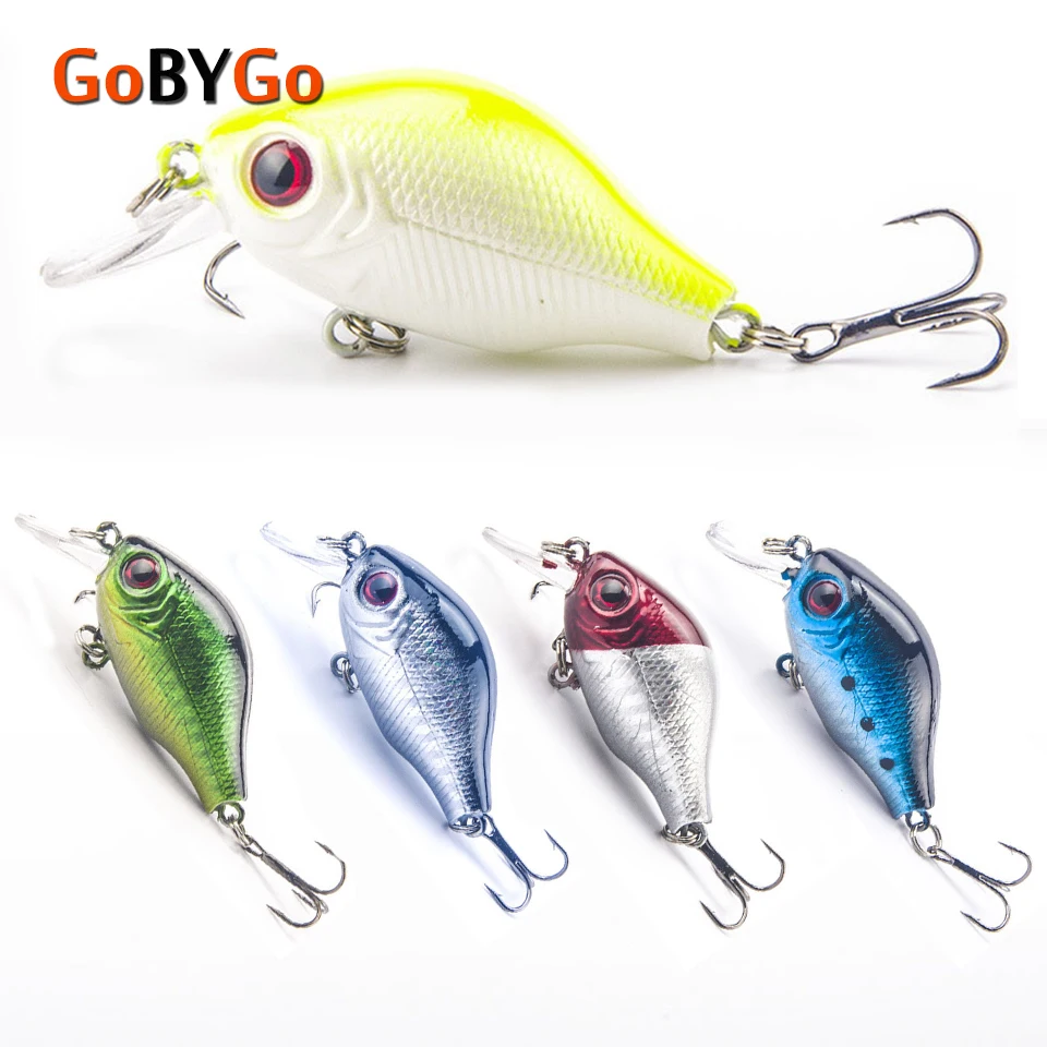 GoByGo 1 шт. 5 см Pesca воблер 8g жесткие приманки снасть искусственные наживка рыбы