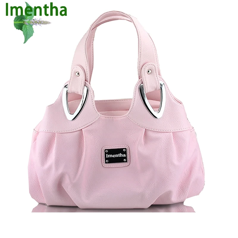 Женская кожаная сумка маленькая розовая черная 2017 | Багаж и сумки